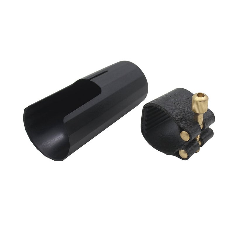Mowind Artificial Leather Compact Durable Ligature Fastener for Alto Sax Saxophone Rubber Mouthpiece - Image 1